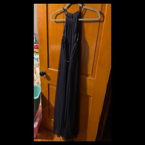 David’s Bridal Navy Blue Bridesmaid Dress